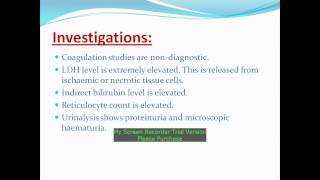 Thrombotic Thrombocytopenic Purpura [upl. by Eenattirb]