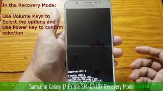 Samsung Galaxy J7 Prime SMG610Y Recovery Mode [upl. by Enelram]