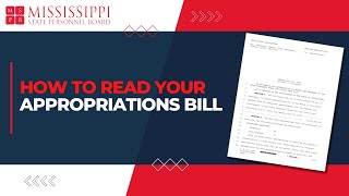 How to Read Your Agencys Appropriations Bill [upl. by Mathi417]