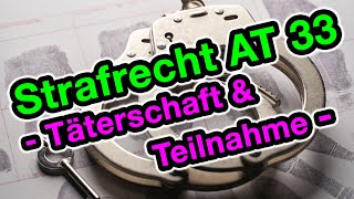 Täterschaft und Teilnahme  Strafrecht AT 33 [upl. by Glennie]