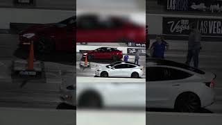 Tesla Model S VS Tesla Model 3 Performance Straight line racing Who is really fasttesla [upl. by Gneh]