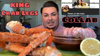 Alaskan KING Crab Legs  Introducing My Ahumado Sauce  Collab w Views on the Road [upl. by Clere314]