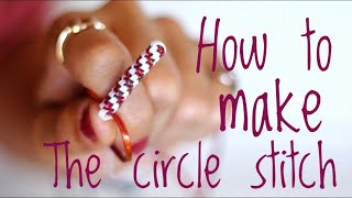 How To Start The CircleBarrel Stitch for Lanyard Boondoggle Scoubidou [upl. by Erdnuaed]