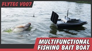 Flytec V007 Multifunctional 500M Distance Fishing Bait BoatLatest 20115 bait boat [upl. by Elden]