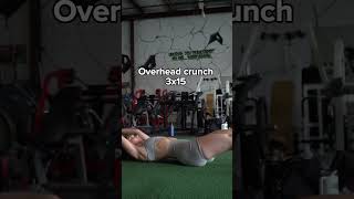 Strong core and Slim Waist workout in and outs single leg raiseoverhead crunchup and overs [upl. by Sholley]