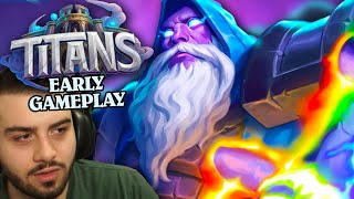 Hearthstone TITANS Early Access Gameplay [upl. by Aihseit361]