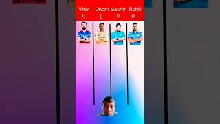 virat vs dhoni vs sachin vs rohit comparison virat dhoni sachin rohit short cricket ipl live [upl. by Htirehc]