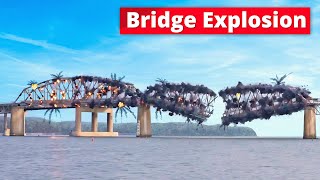 Most Insane Bridge Demolitions in the World [upl. by Nadeen]