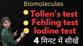 Tollens Test  Fehling Test  Iodine Test  Biomolecules  Carbohydrates  Class 12  😱😱🔥🔥 [upl. by Scotti]