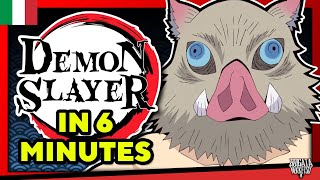 Demon Slayer in 6 Minuti  TeamFourStar  DUB ITA [upl. by Hgielsa]