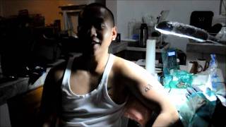 Mikey Bustos Getting Inked in Manila by Celebrity Tattoo Artist Butch Bautista Fineline Tattoo [upl. by Ahslek]