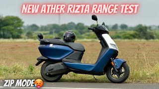 New Ather Rizta Range Test In Zip Mode 100 to 0  2024 Rizta Range Test🥵 [upl. by Aderb]