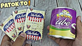 GAWIN mo ito sa SKYFLAKES at UBE CONDENSED MILK tiyak magugulat ka sa Sarap nito PATOK pa sa MASA [upl. by Herzel687]