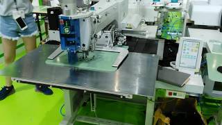 Shoes lace hole stitching and punching machine [upl. by Bittencourt911]