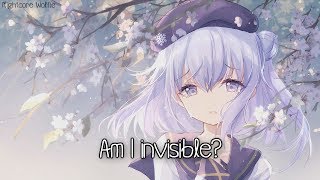 Nightcore  Invisible  Lyrics [upl. by Hansen629]