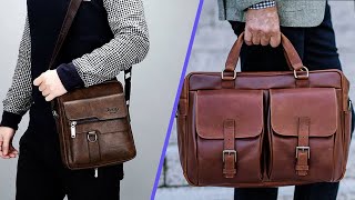 Messenger Bag vs Briefcase Which One Is Right for You [upl. by Lhadnek]