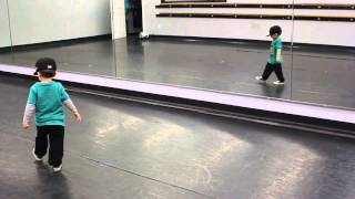 2 Year Old Hitting Hip Hop Choreography [upl. by Leroj]