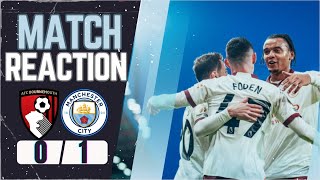 ESCAPED WITH A WIN Bournemouth VS Manchester City 01Match Reaction [upl. by Amarillas92]