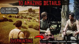 10 Amazing RDR2 Details I Discovered After 2000 Hours of Playtime [upl. by Oinotla]