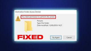 Fix You Need Permission To Perform This Action In Windows 10 11 [upl. by Yelroc]