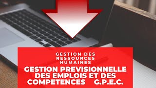 Gestion Prévisionnelle des Emplois et des Compétences GPEC [upl. by Emawk]