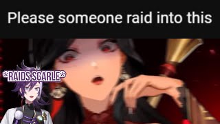 Hakkas Perfectly Timed  Raid on Scarles Stream ⚠️VOLUME WARNING⚠️【NIJISANJI EN  HolostarsEn】 [upl. by Naihr130]