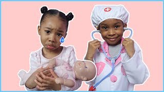 Sefari Takes Her Sick Baby To The Doctors👩🏾‍⚕️ Kids Videos [upl. by Pooi922]