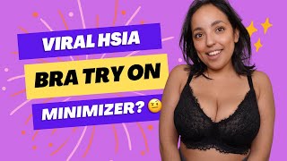 LACEY BRA for HEAVY CHEST Try On HSIA Minimizer Full Chest Review Busty Try On [upl. by Malvina163]