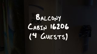 Balcony 16206 Cabin Tour 4 Guests… Mardi Gras [upl. by Acinnej]