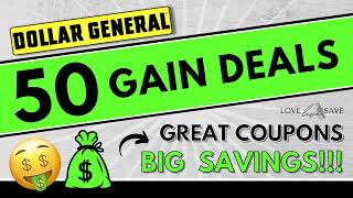 50 Dollar General Gain Couponing Deals for October 28th [upl. by Talya]