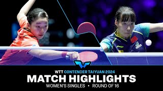 Miwa Harimoto vs Shi Xunyao  WS R16  WTT Contender Taiyuan 2024 [upl. by Assili]