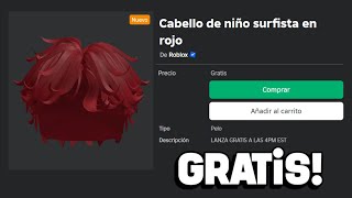 ¡RÁPIDO RECLAMA CABELLO ROJO DE SURFISTA GRATIS EN ROBLOX [upl. by Annayr]