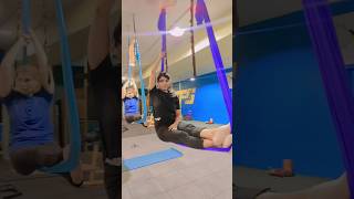 aerial yoga session motivation fitnessfit [upl. by Utimer]