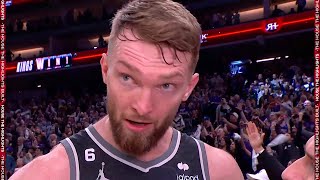 Domantas Sabonis Talks Draymond Incident Game 2 Win Postgame Interview [upl. by Ennaylime564]