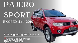 Mitsubishi Pajero Exceed AT 4x4 2010 DIJUAL [upl. by Sellers]