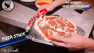 HOW TO DETACH PIZZA NAPOLETANA FROM THE MARBLE [upl. by Anitsyrk]