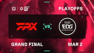 FPX vs EDG  Grand Final  VCT CN Kickoff [upl. by Philipps]