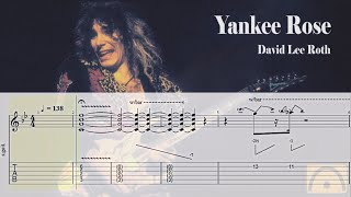 Yankee Rose  David Lee Roth  Guitar Tab [upl. by Haimarej]