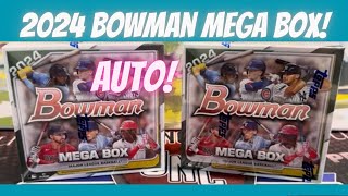 2024 Bowman Mega Box MOJO Refractors  Auto Pull from 2 Mega Boxes [upl. by Gilemette610]