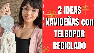 IDEAS con TAPAS de TELGOPOR de ENVASES de HELADO DECO NAVIDAD [upl. by Japheth]