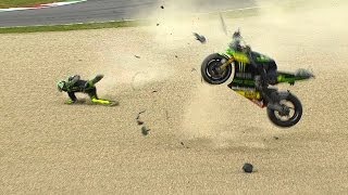 MotoGP™ Mugello 2014  Biggest crashes [upl. by Ymaral]