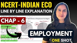 Employment  NCERT Line by Line Explanation  Class 12 Indian Eco NCERT Chap 6 [upl. by Koren]