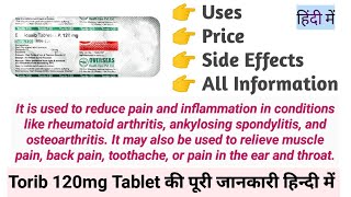 Torib 120mg Tablet Uses Benefits Price Side Effects ETORICOXIB 120 Full Information [upl. by Rentsch]