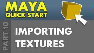 How to import Textures in Maya [upl. by Enerahs190]