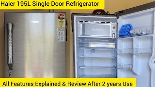 Haier 195 Litre 4 Star Single Door Refrigerator Review After 2 Years Use Best for Summer Cooling ⚡⚡ [upl. by Priscilla816]