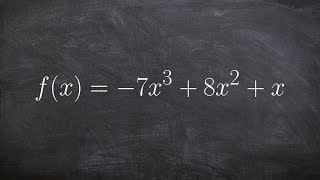 Determine end behavior of a polynomial [upl. by Read]