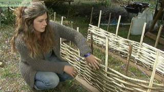 Making a rose arch from hazel rods [upl. by Nnylsaj]