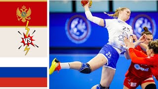 Montenegro Vs Russia Handball Womens World Championship Spain 2021 [upl. by Iramohs]