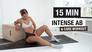 15 MIN INTENSE CORE amp AB WORKOUT [upl. by Heise]