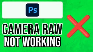 How to FIX Photoshop Camera Raw Filter NOT WORKING 2024  Uninstall Camera Raw Plugin [upl. by Eustache]